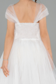 Abendkleid für Kinder Lang Weiß ABU3566