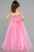Abendkleid für Kinder Lang Rosa ABU3566