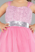 Abendkleid für Kinder Lang Rosa ABU3566