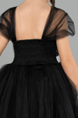 Abendkleid für Kinder Lang Schwarz ABU3566