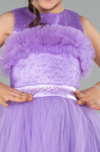 Abendkleid für Kinder Lang Lila ABU3909