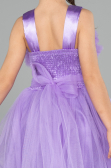 Abendkleid für Kinder Lang Lila ABU3909