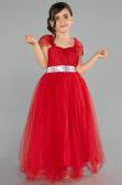Abendkleid für Kinder Lang Rot ABU3566