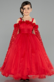 Brautkleid für Kinder Lang Rot ABG179