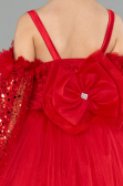 Brautkleid für Kinder Lang Rot ABG179