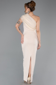 Beige Partykleid Midi ABK2337