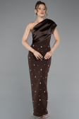 Braun Partykleid Midi ABK2337