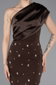Braun Partykleid Midi ABK2337