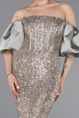 Minzgrün Abendkleid İm Meerjungfrau-Stil Lang ABU4308