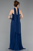 Abendkleid Lang Chiffon Marineblau ABU5917