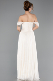 Abschlusskleid Lang Chiffon Beige ABU5920