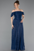 Abschlusskleid Lang Chiffon Marineblau ABU5920