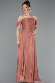 Abschlusskleid Lang Chiffon Zimtfarben ABU5920