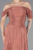 Abschlusskleid Lang Chiffon Zimtfarben ABU5920