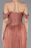 Abschlusskleid Lang Chiffon Zimtfarben ABU5920