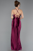 Pflaume Abschlusskleid Lang ABU3247