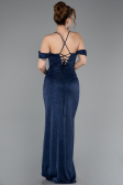 Abschlusskleid Lang Marineblau ABU5925
