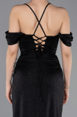 Abschlusskleid Lang Schwarz ABU5925