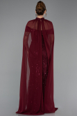 Abendkleid Lang Perlenbesetzt Weinrot ABU5915