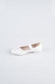 Kinder-Ballerina Leder Weiß SE2