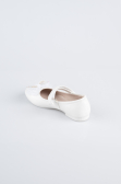 Kinder-Ballerina Leder Weiß SE2