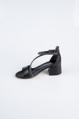 Abendkleid für Kinder Leder Schwarz SE796