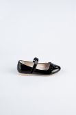 Kinderschuhe Lackleder Schwarz SE201