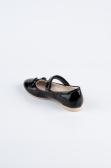 Kinderschuhe Lackleder Schwarz SE201