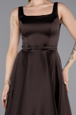Partykleid Midi Satin Braun ABK2586