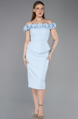 Partykleid Midi Eisblau ABK2583