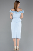 Partykleid Midi Eisblau ABK2583
