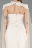 Abendkleid Lang Spitze Beige ABU5941