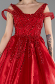 Designer Abendkleid Lang Rot ABU5962