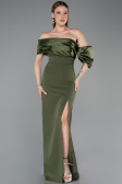 Khaki Abendkleid Lang ABU4024