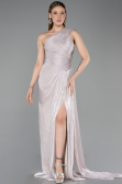 Abschlusskleid Lang Chiffon Nerzbraun ABU5946