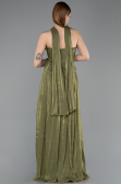 Kleider in Großen Größen Lang Chiffon Khaki ABU5958