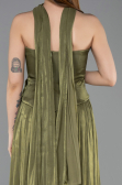 Kleider in Großen Größen Lang Chiffon Khaki ABU5958