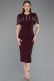 Partykleid Midi Kirschrot ABK2588