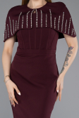 Partykleid Midi Kirschrot ABK2588