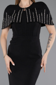 Partykleid Midi Schwarz ABK2588