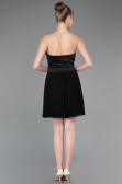 Partykleid Kurz Chiffon Schwarz ABK2590