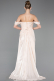 Abendkleid Lang Chiffon Beige ABU5974