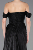Abendkleid Lang Chiffon Schwarz ABU5974
