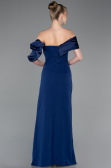 Marineblau Abendkleid Lang ABU4024