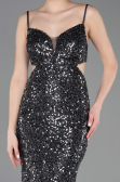 Abschlusskleid Lang Anthrazit ABU5980