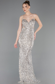 Abschlusskleid Lang Beige ABU5980