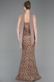Abendkleid im Meerjungfrau-Stil Lang Schuppig Kupfer ABU5982