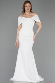 Abendkleid Lang Weiß ABU6002
