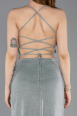 Abschlusskleid Lang Minzgrün ABU6008