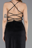 Abschlusskleid Lang Schwarz ABU6008